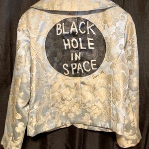 Hand silkscreened dressy jacket